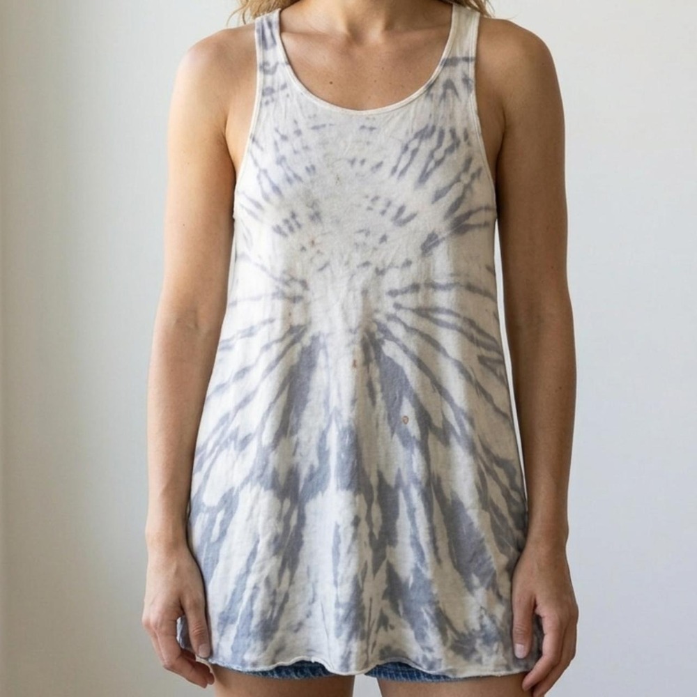 American Apparel Tie-Dye Tunic Tank Top | Boho Festival Beach Cover Up